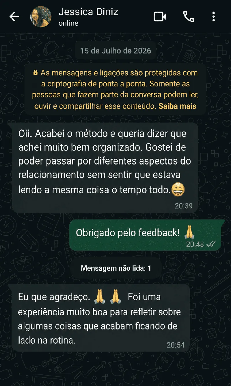 Relato 3 recebido por WhatsApp